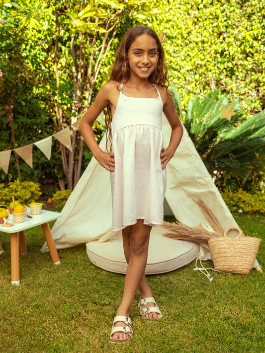 The Pearl Dress - Powder Rose