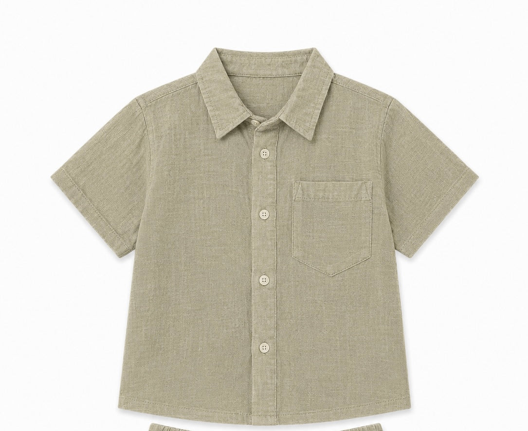 Coast Linen Shirt - Olive