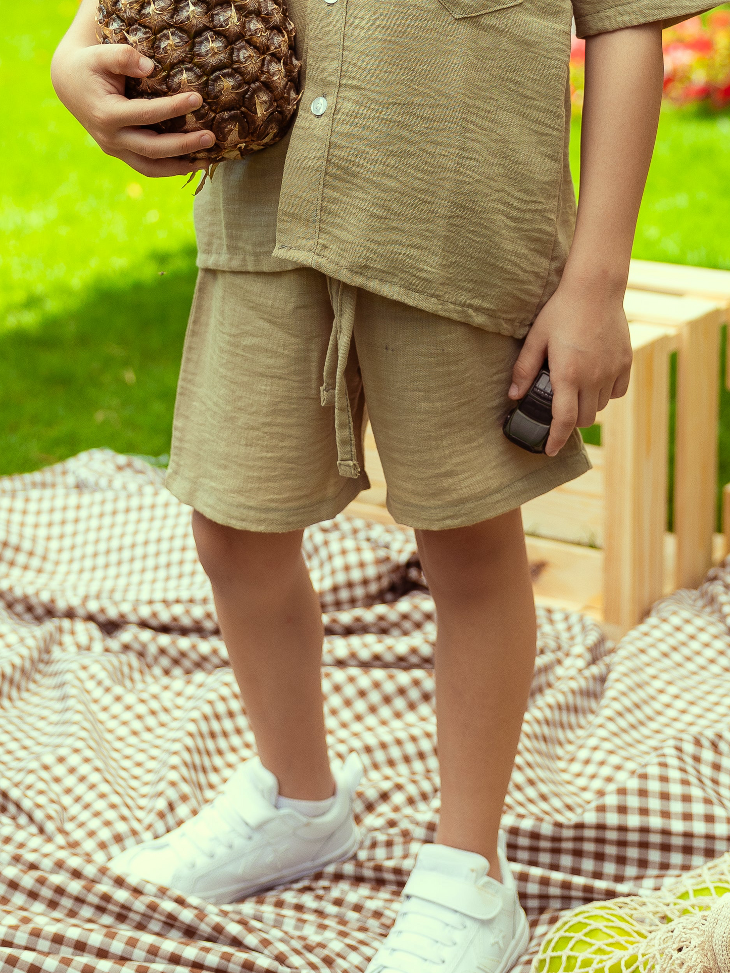 Coast Linen Shorts - Olive