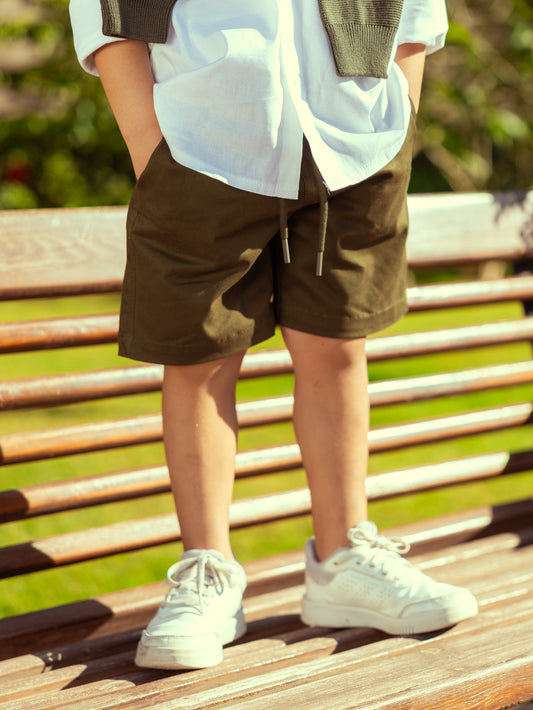 Gabardine Shorts - Olive