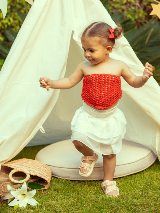 The Luna Skirt -white