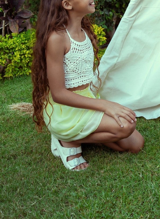 The Luna Skirt -Butter Yellow