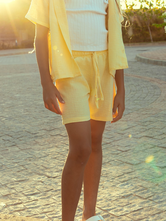 Coast Linen Shorts - Butter Yellow