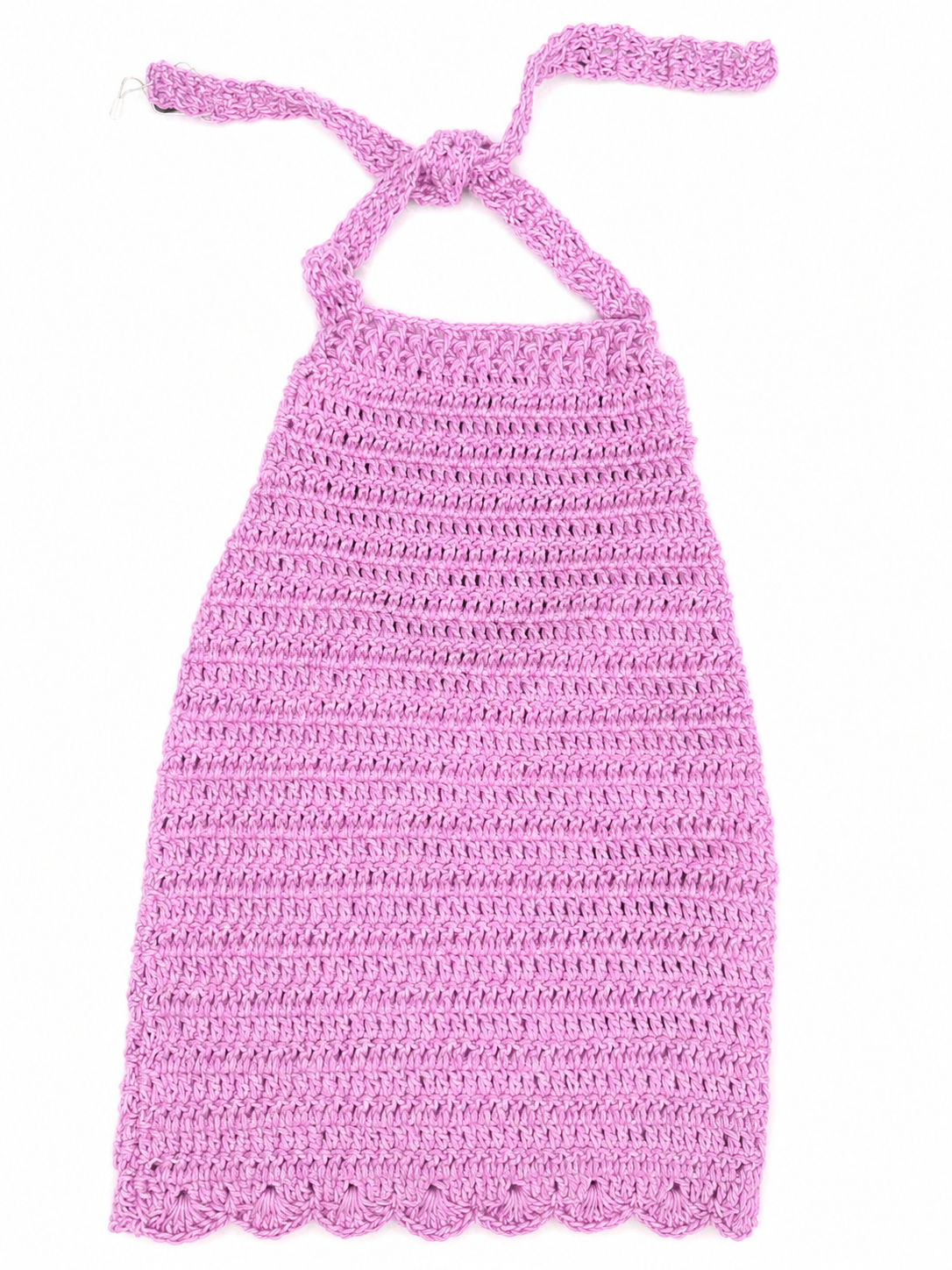 Crochet Halter Dress - Lilac