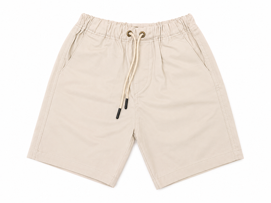 Gabardine Shorts - Beige