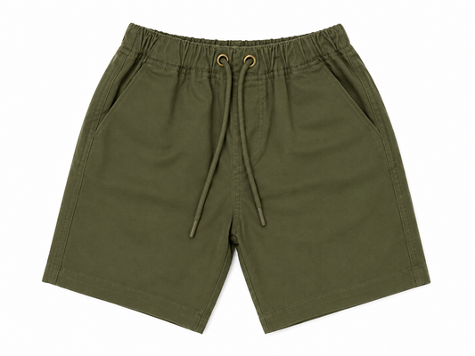 Gabardine Shorts - Olive
