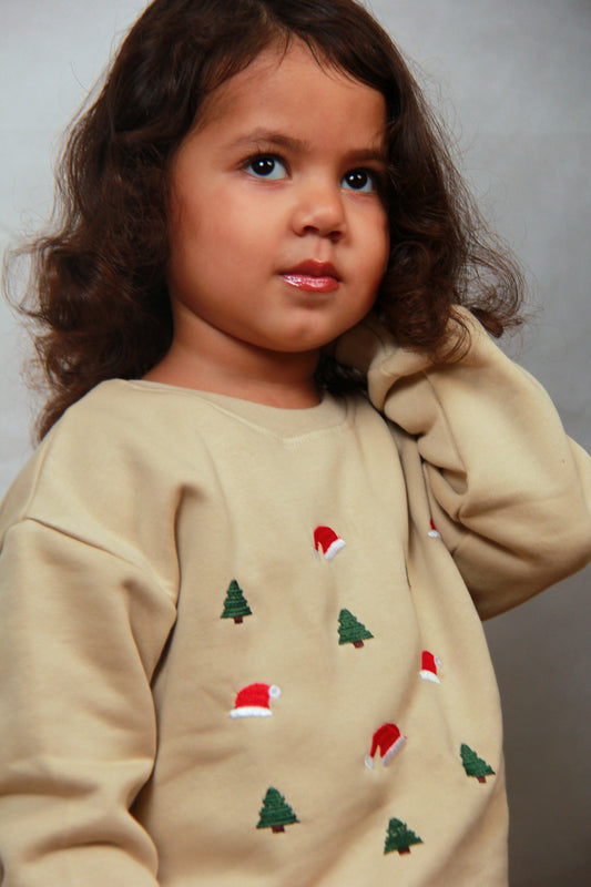 Christmas Sweatshirt - Beige