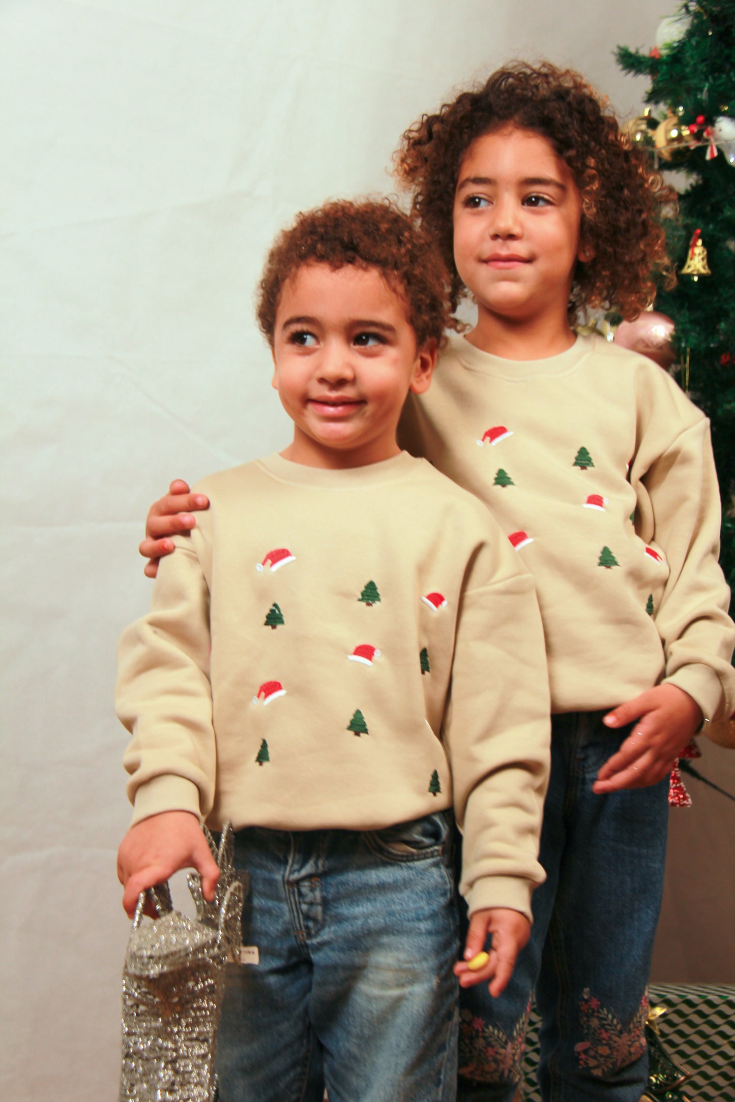 Christmas Sweatshirt - Beige