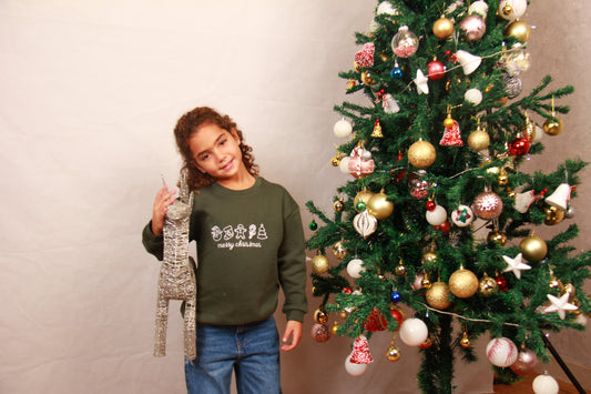 Christmas Sweatshirt - Olive