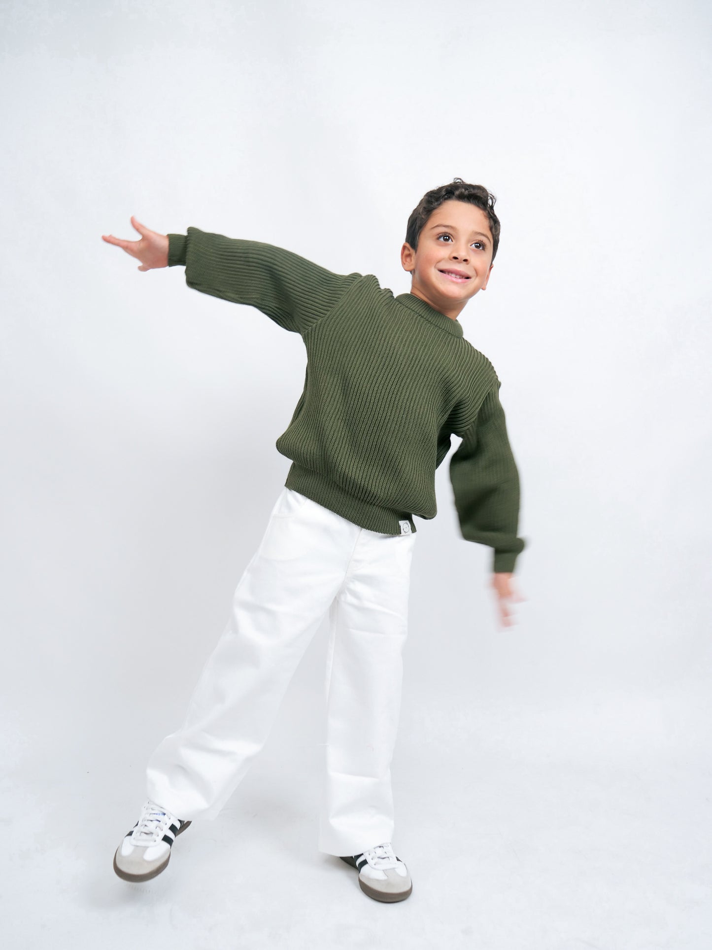 Knit sweater - Olive