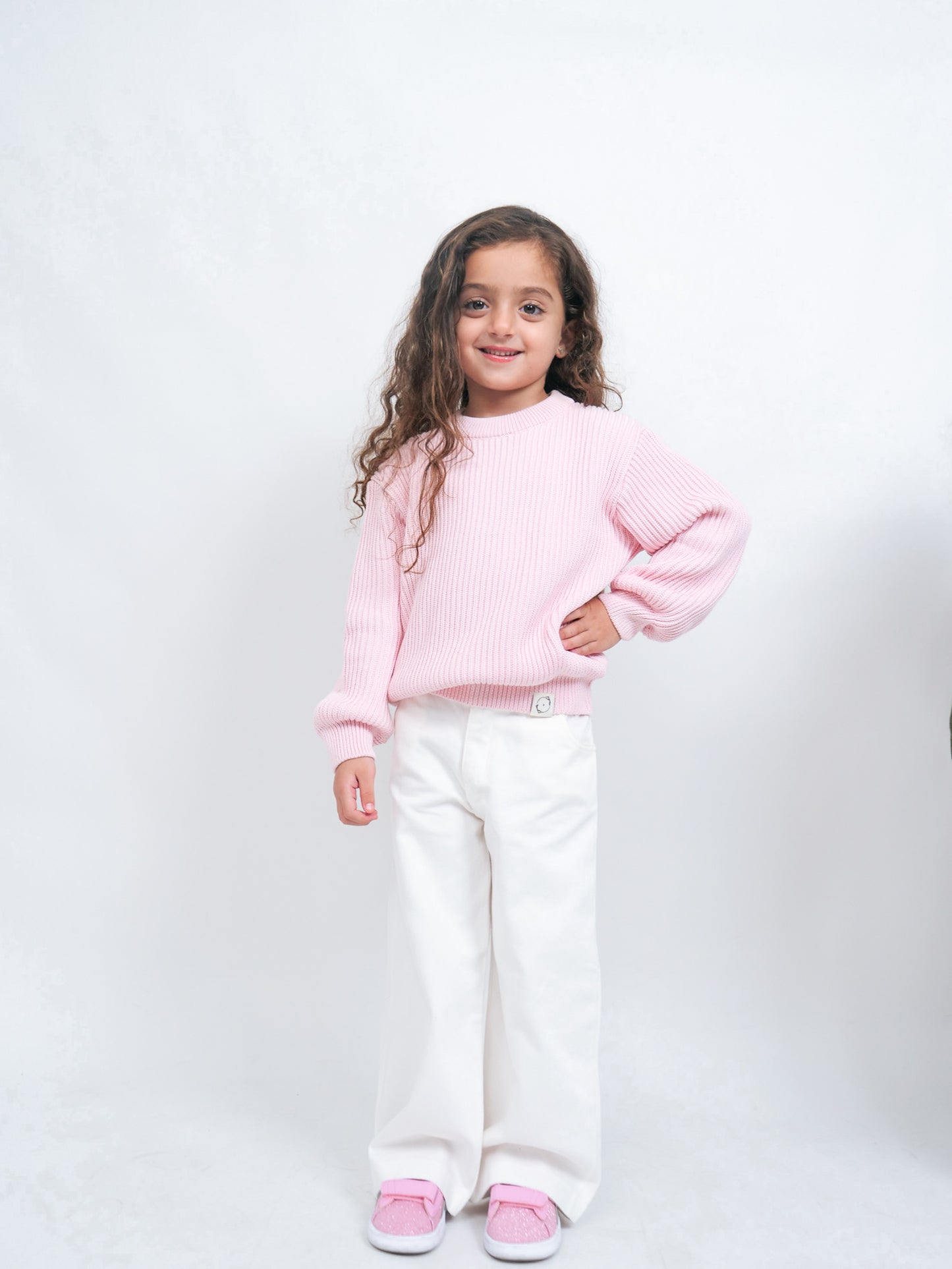 Knit sweater - Powder Rose