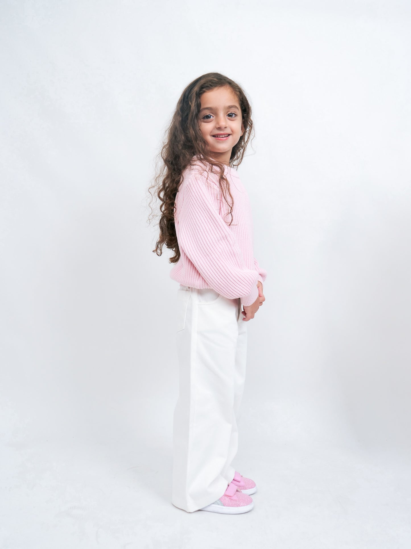 Knit sweater - Powder Rose