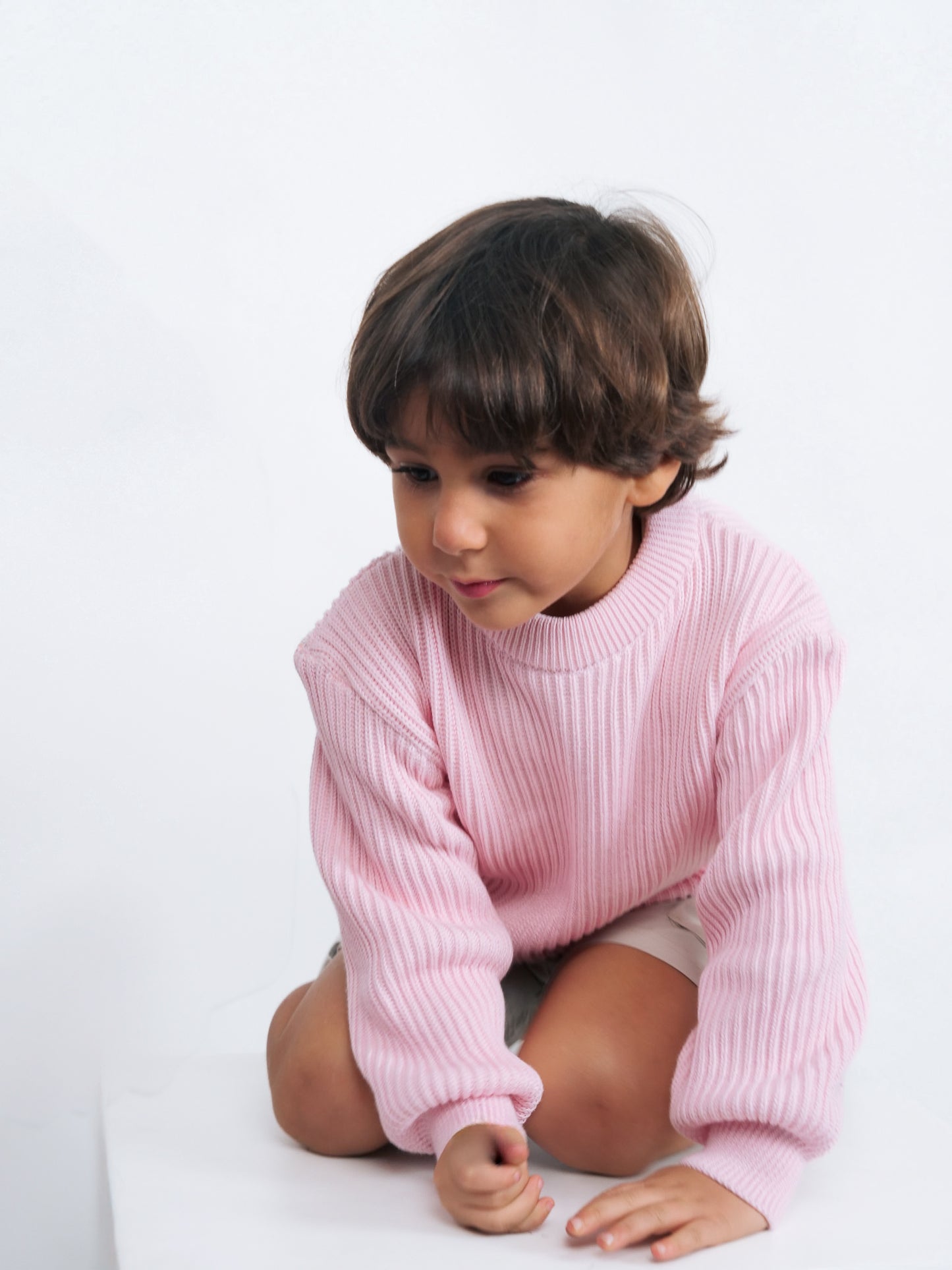 Knit sweater - Powder Rose